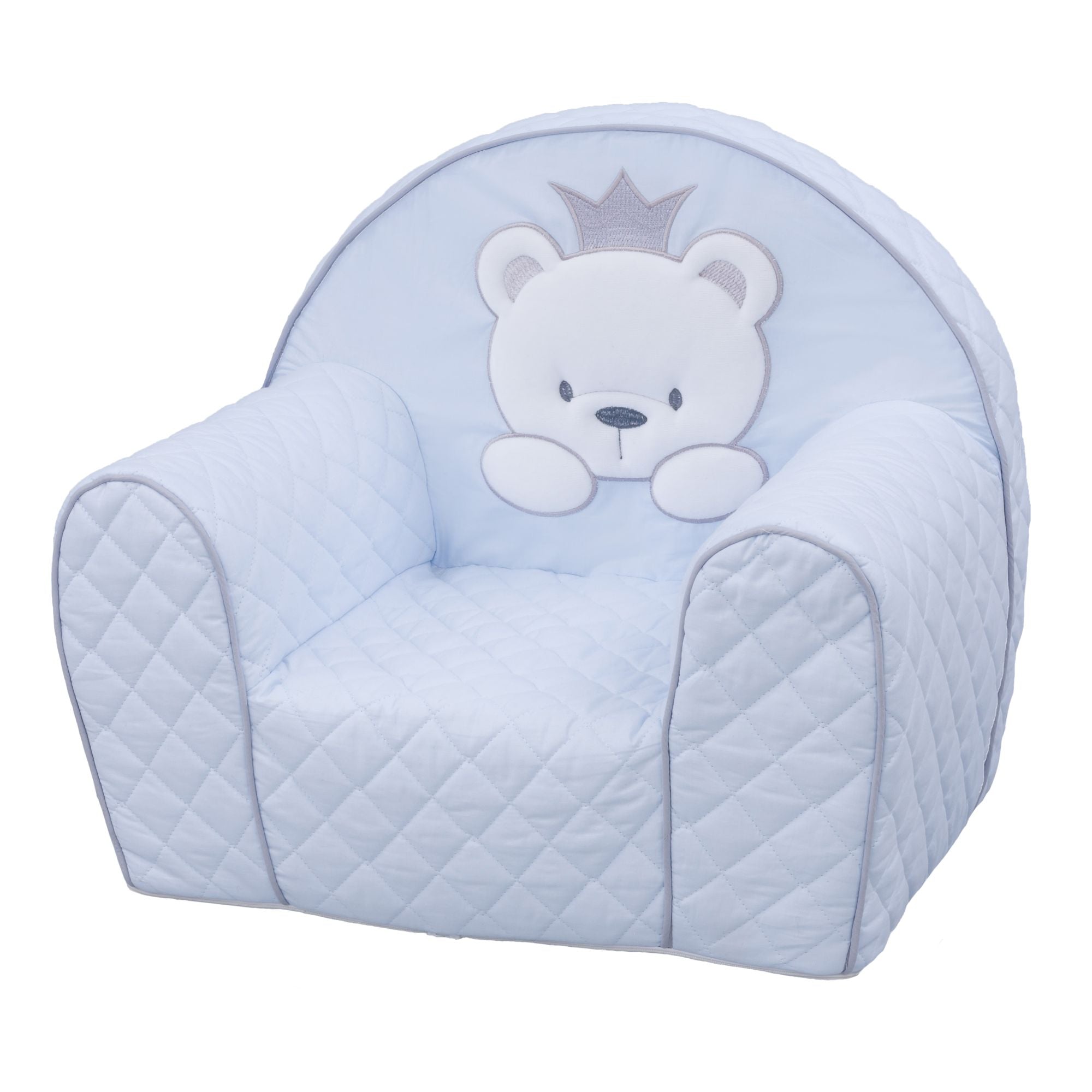 Tutto Lina fotoliu copii Bear Crown copii 6m+, Blue 01