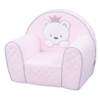 Tutto Lina fotoliu copii Bear Crown copii 6m+, Pink