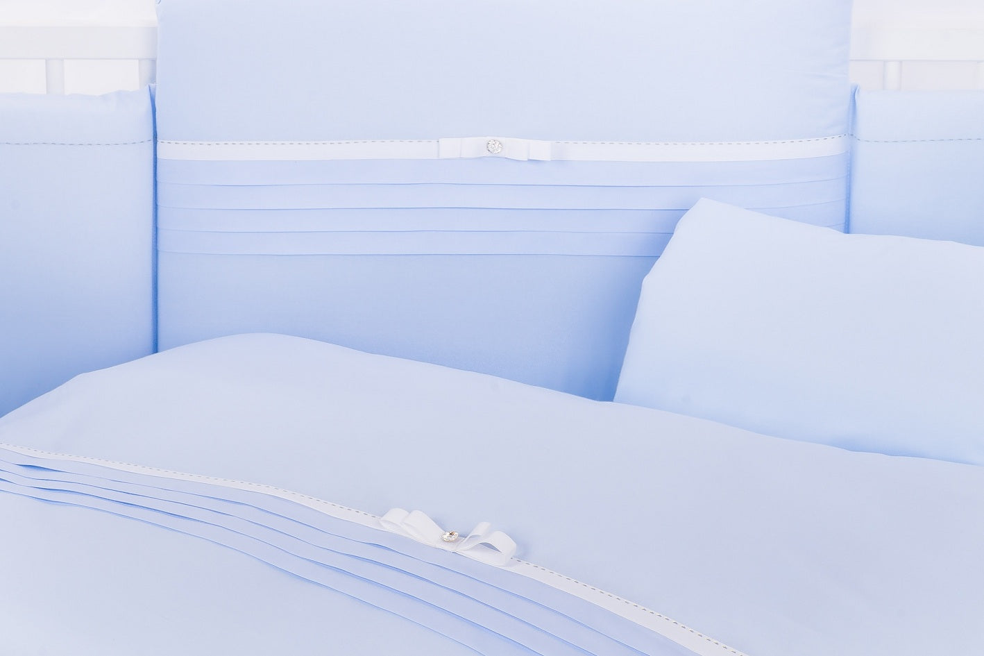 Tutto Lina lenjerie de pat 7 piese Crystal Collection, Blue