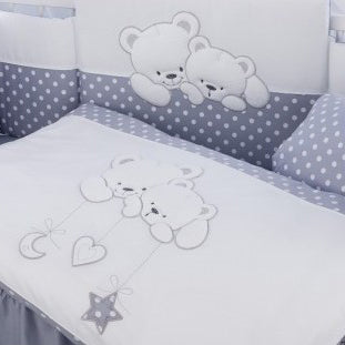 Tutto Lina lenjerie Tusia Cuddle Bears Gri 02 Imagine principală a produsului
