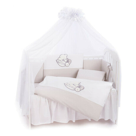 Tutto Lina lenjerie de pat 7 piese Sleeping Bear, Cream Imagine principală a produsului