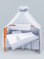 Tutto Lina lenjerie de pat Bear 3D Grey 03