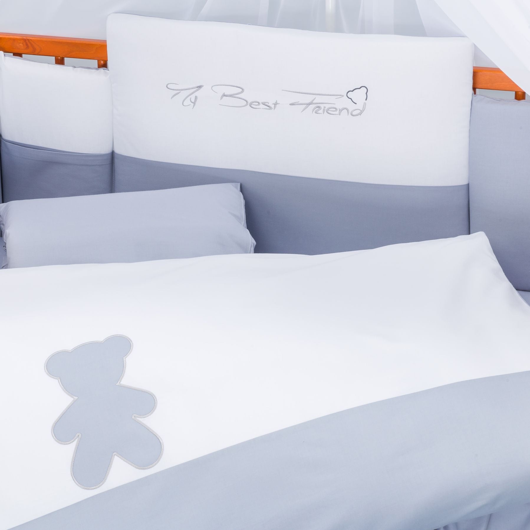 Tutto Lina lenjerie de pat Bear 3D Grey 04