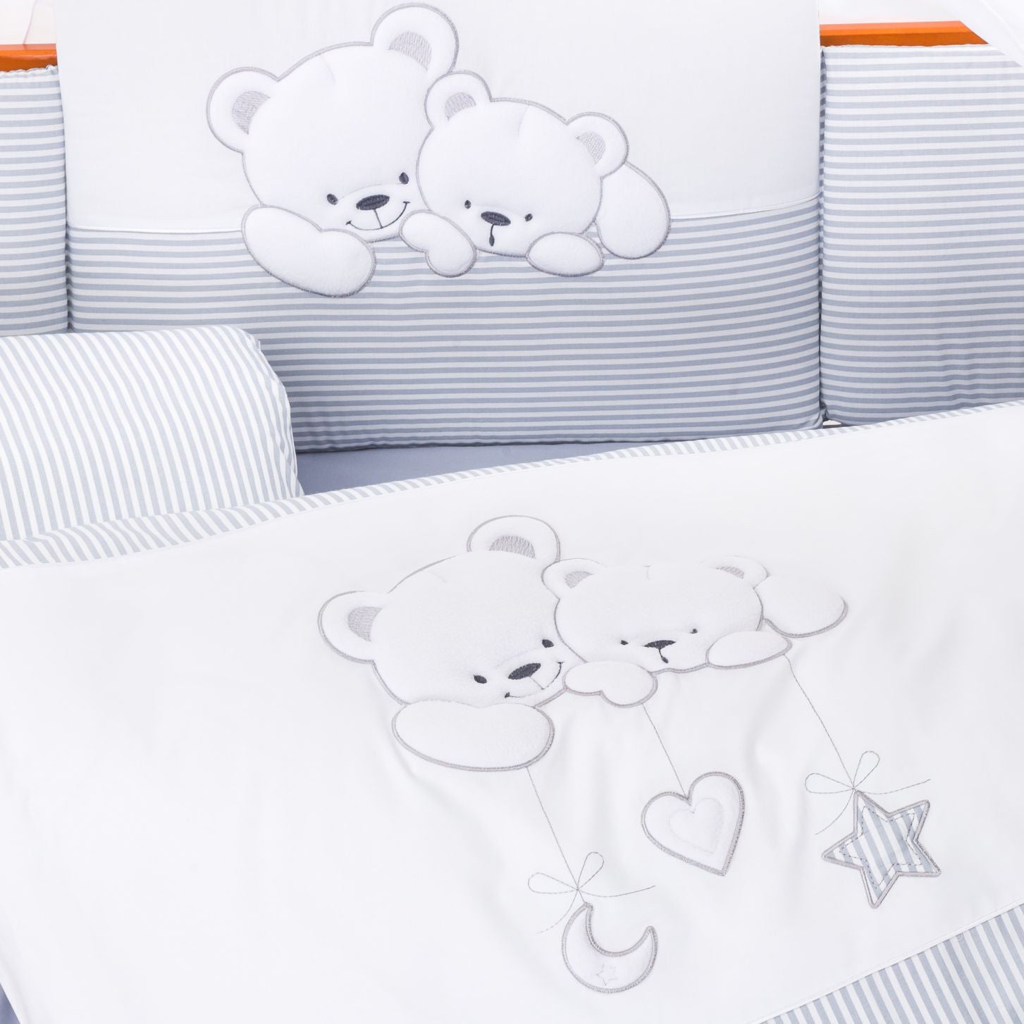 Tutto Lina lenjerie de pat Tusia Cuddle Bears Gri 02