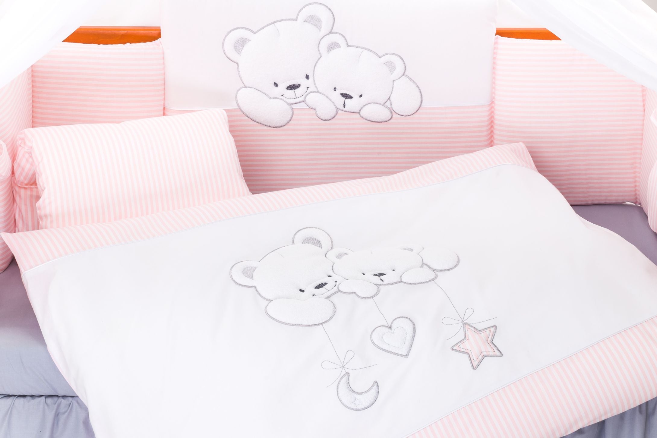 Tutto Lina lenjerie de pat Tusia 2 piese Cuddle Bears Roz