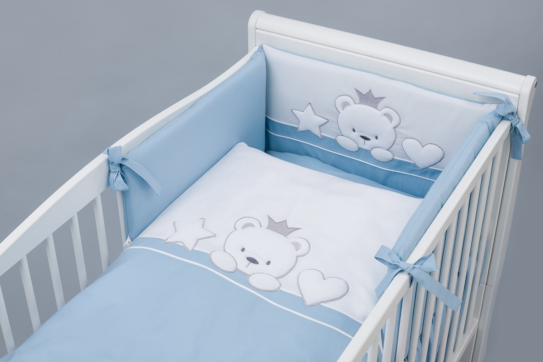 Tutto Lina lenjerie de pat Tusia 7 piese Bear Crown Dark Blue 01