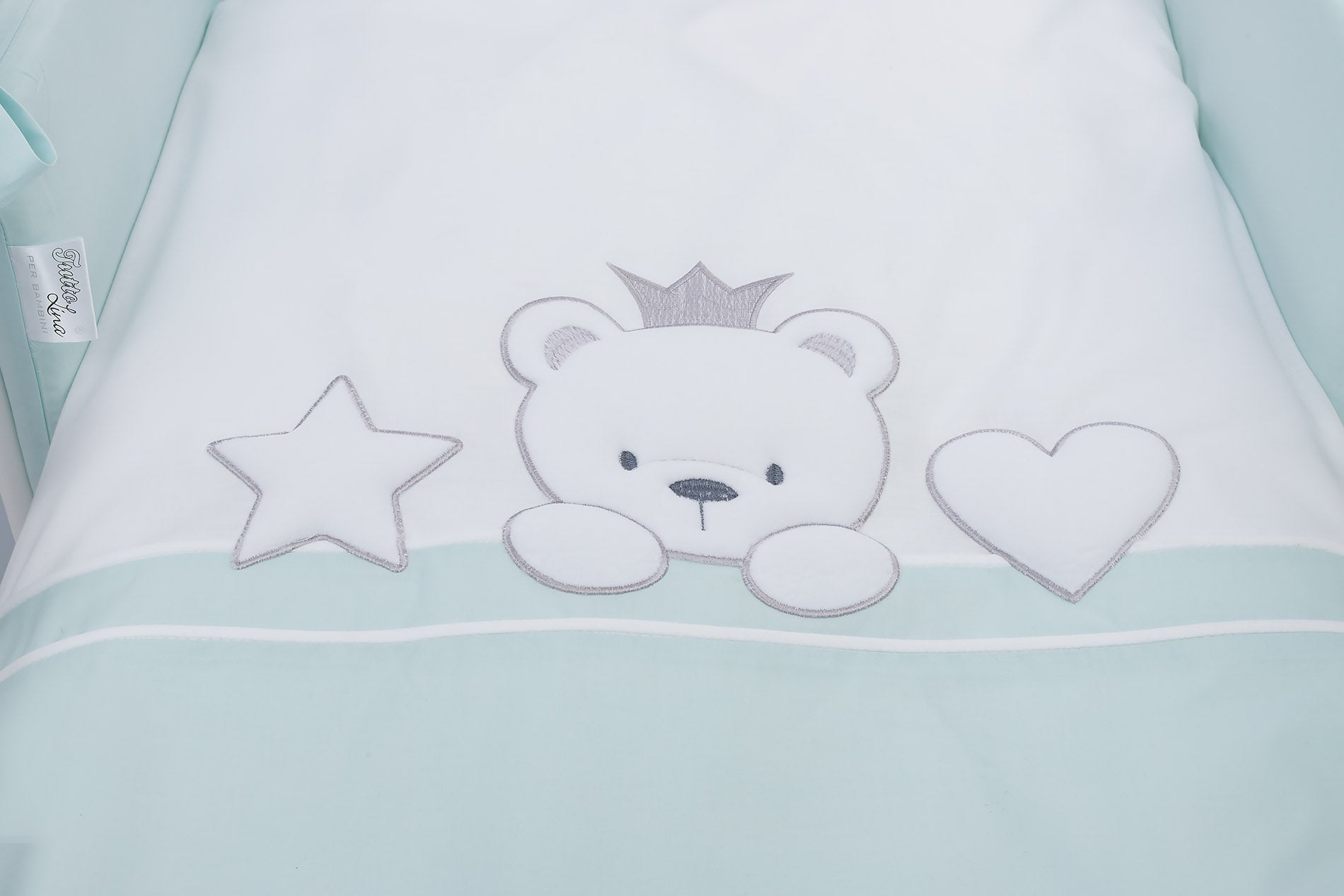 Tutto Lina lenjerie de pat Tusia 7 piese Bear Crown Mint 02