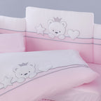 Tutto Lina lenjerie de pat Tusia 7 piese Bear Crown Pink 02