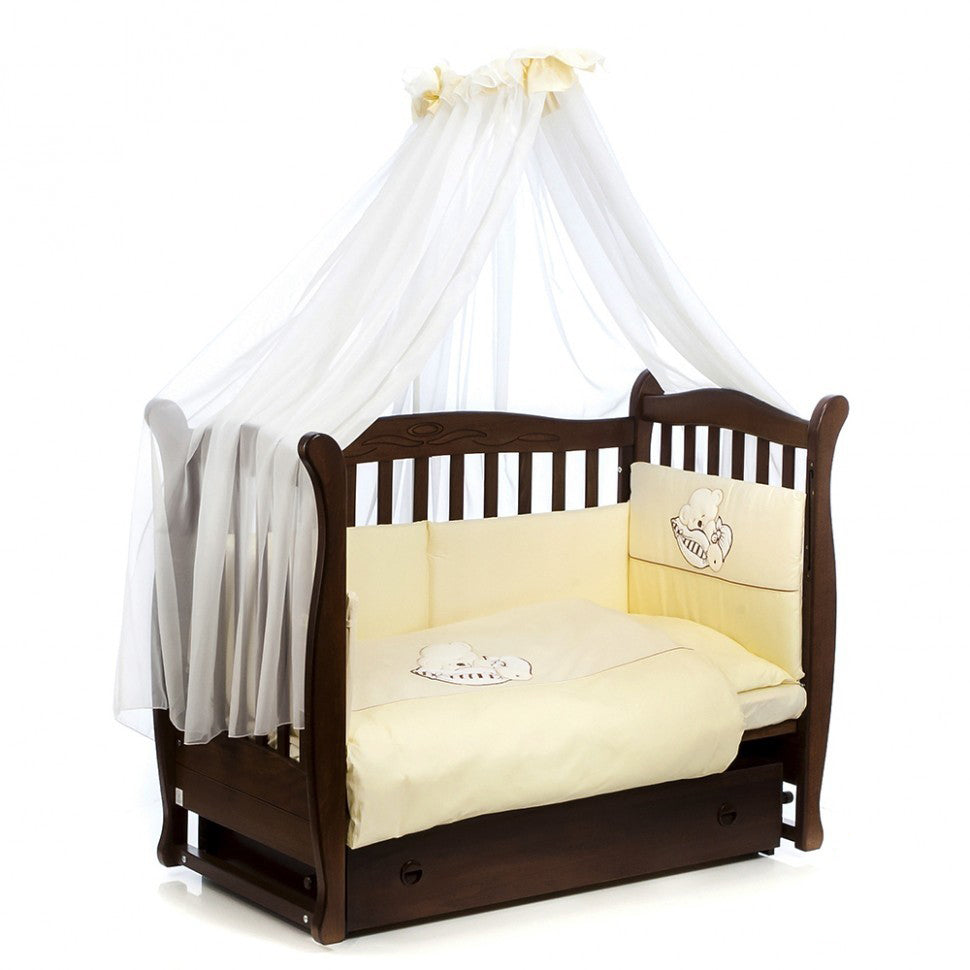 Tutto Lina Set lenjerie pat 4 piese Sleeping Bear Crem 02