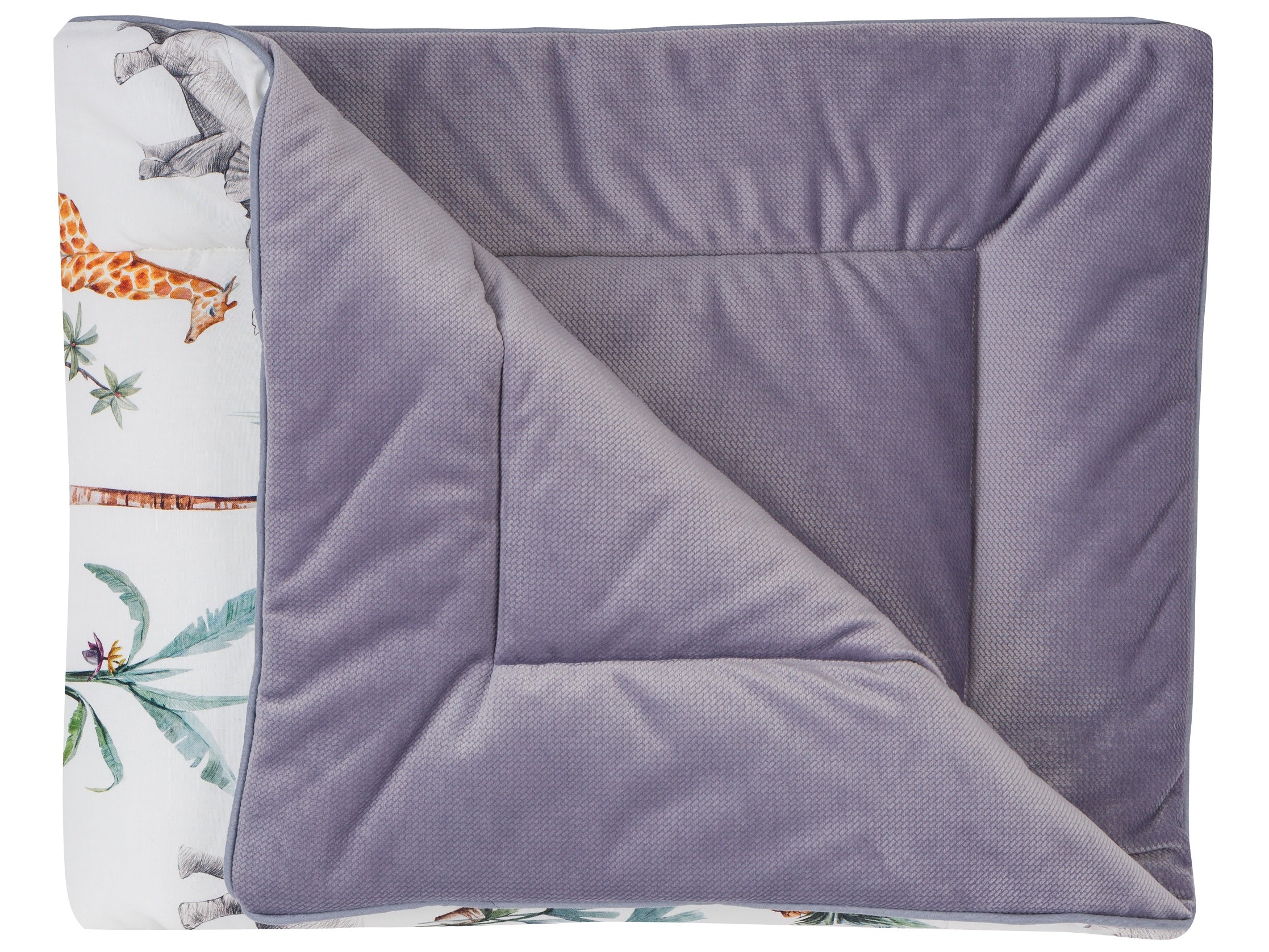 Tutto Lina patura groasa Playpen Mat 75x95 cm, Safari grey Imagine principală a produsului