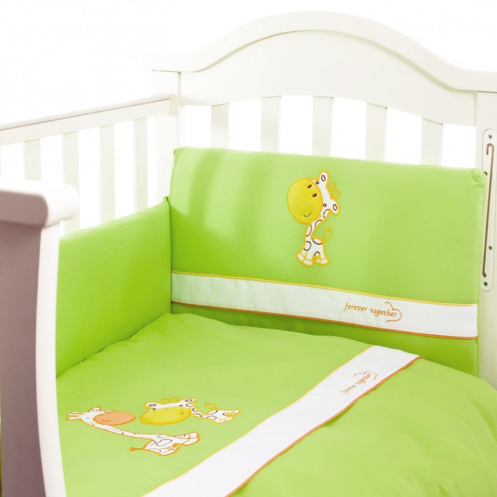 Tutto Lina set lenjerie pat 4 piese Forever Together Verde 01 Imagine principală a produsului