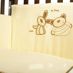 Tutto Lina set lenjerie pat 7 piese Animals Crem 01