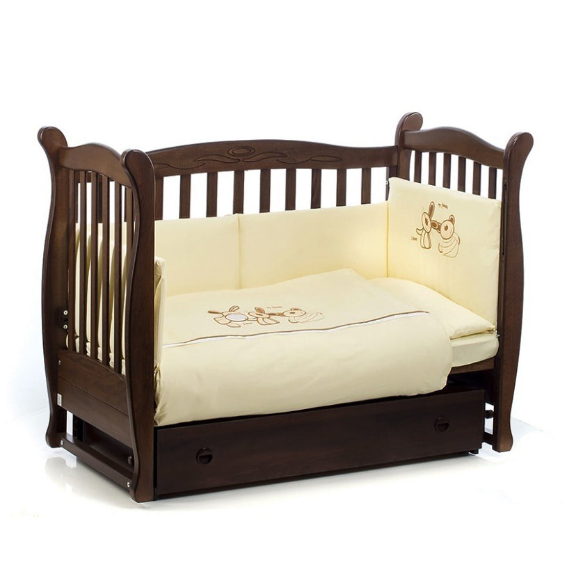 Tutto Lina set lenjerie pat 7 piese Animals Crem 03