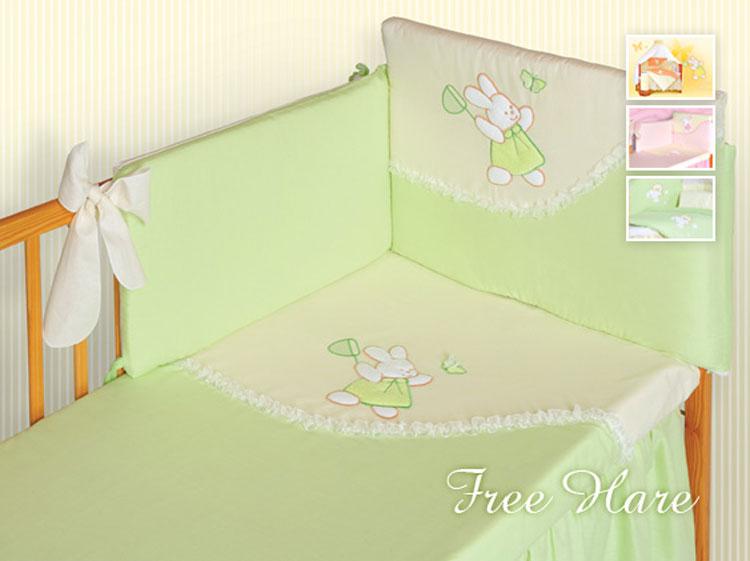 Tutto Lina lenjerie de pat 4 piese Free Hare Verde Mic
