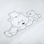 Tutto Lina Set lenjerie pat 4 piese mic Polar Bears Alb 01