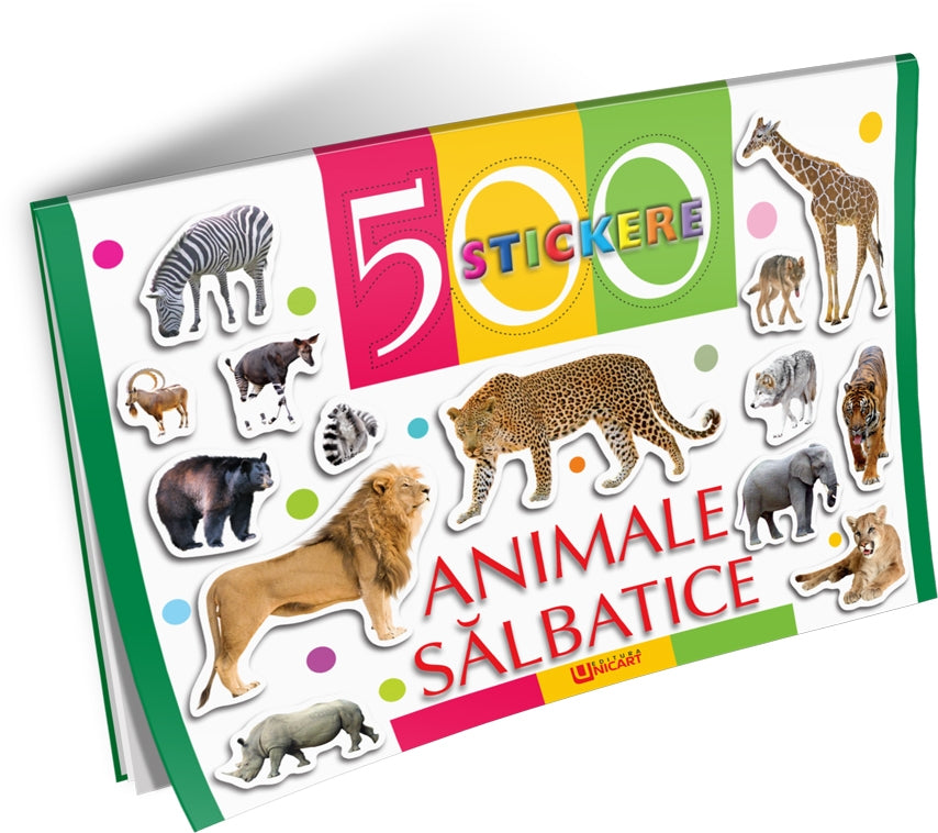 Unicart 500 de Stickere pentru 3-5 ani Animale salbatice