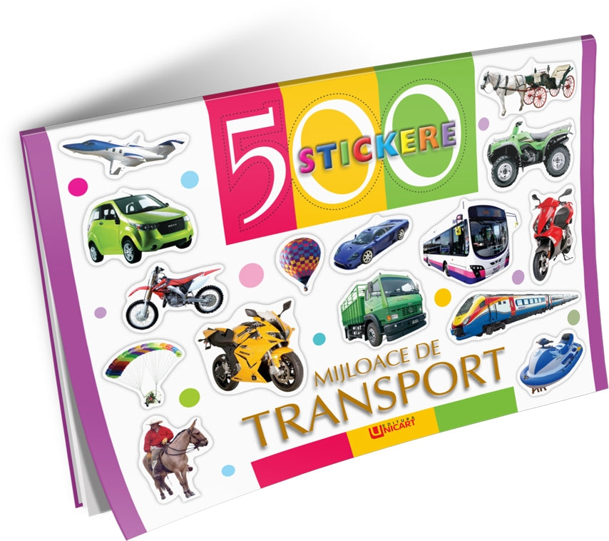 Unicart 500 de Stickere pentru 3-5 ani Mijloace de transport