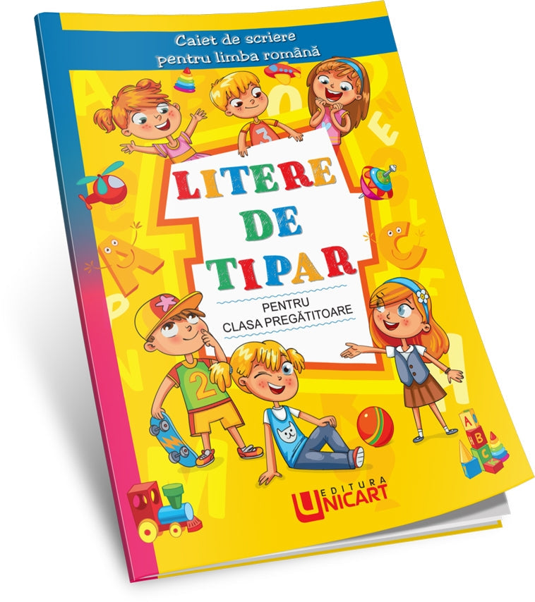 Unicart Caiet de sciere 6 ani+ Litere de tipar