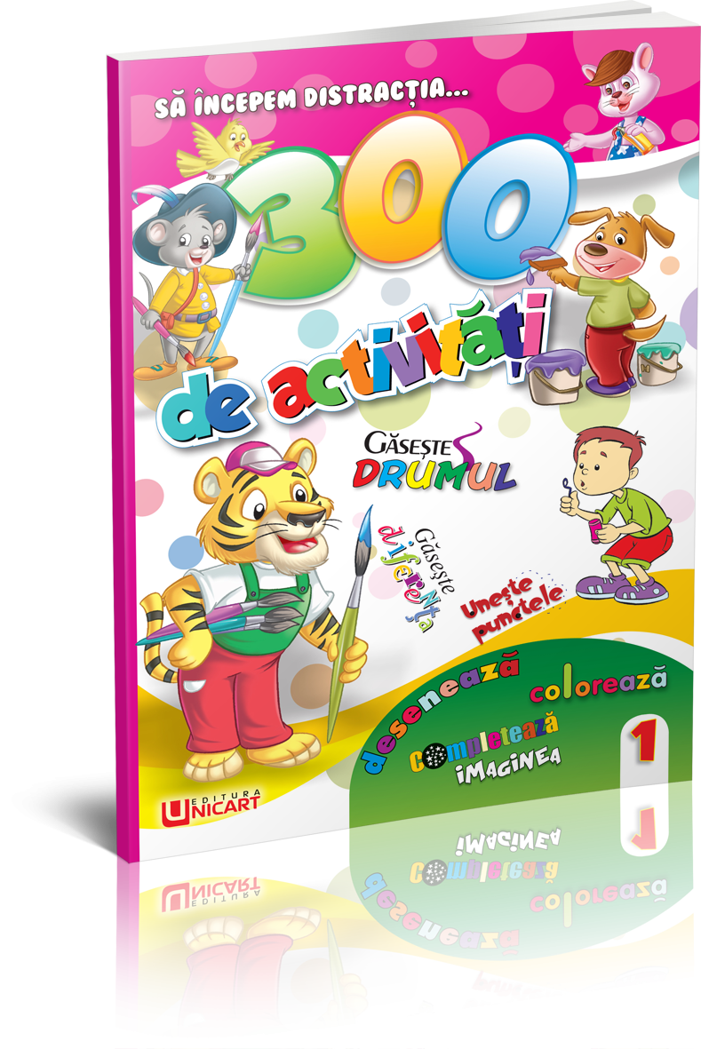Unicart carte 300 de activitati 3 ani+ Cartea 1 Imagine principală a produsului
