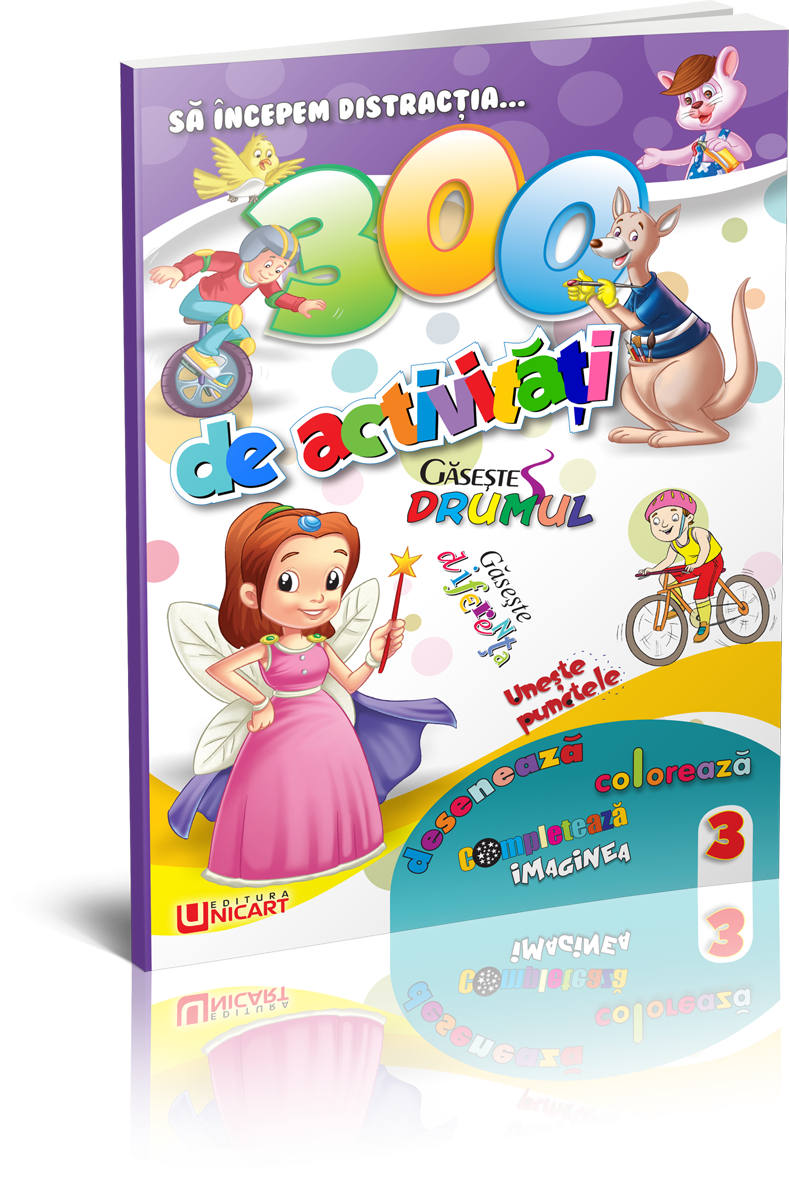 Unicart carte 300 de activitati 3 ani+ Cartea 3 Imagine principală a produsului