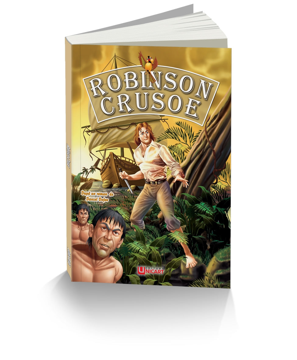 Unicart carte Clasici ilustrati 6 ani+, Robinson Crusoe Imagine principală a produsului