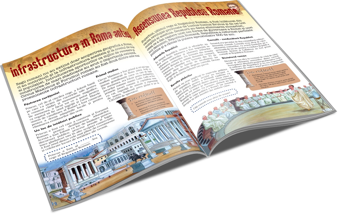 Unicart carte colectia Istorie 6 ani+ Enciclopedie Roma Antica