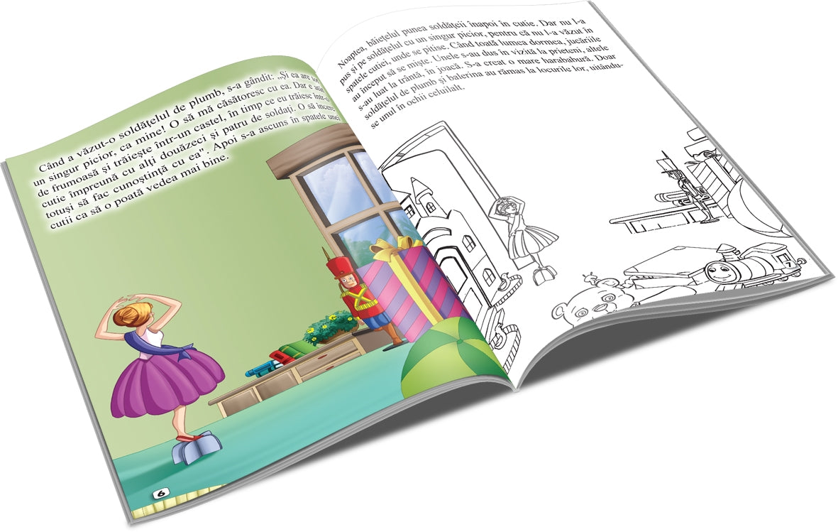 Unicart Carte de colorat Creionul fermecat 3 ani+ Soldatelul de plumb