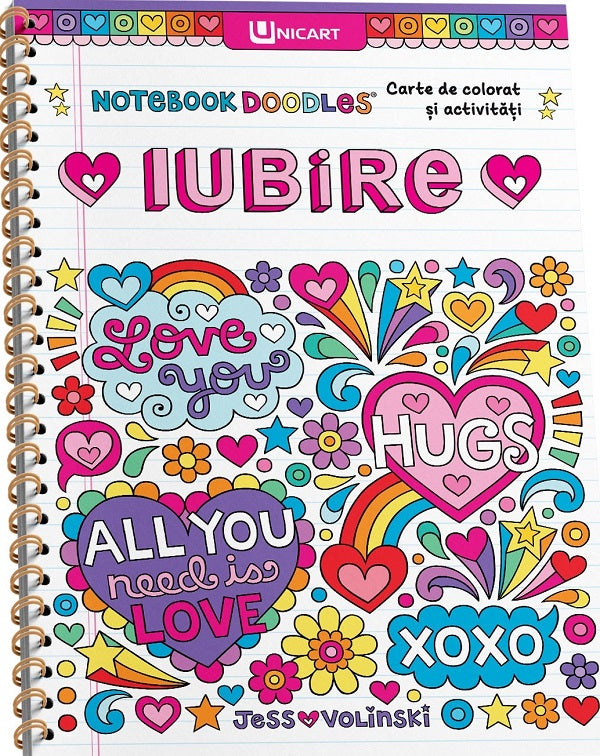 Unicart Carte de colorat si activitati 3 ani+ Iubire