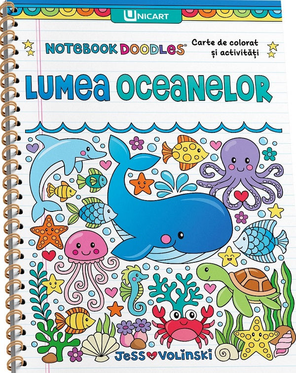Unicart Carte de colorat si activitati 3 ani+ Lumea oceanelor Imagine principală a produsului