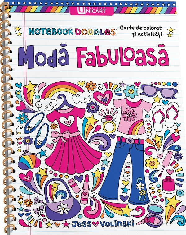 Unicart Carte de colorat si activitati 3 ani+ Moda fabuloasa Imagine principală a produsului