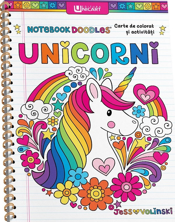 Unicart Carte de colorat si activitati 3 ani+ Unicorni Imagine principală a produsului