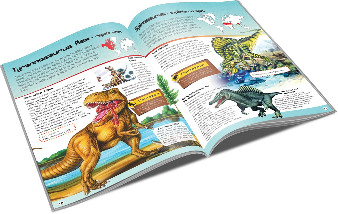 Unicart carte Lumea Animalelor 6 ani+ Enciclopedie Dinozauri