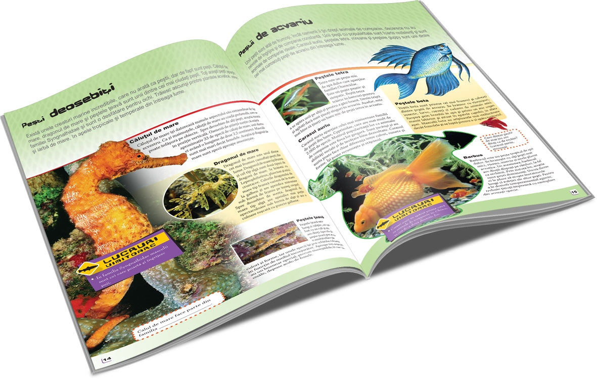 Unicart carte Lumea Animalelor 6 ani+ Enciclopedie Pesti