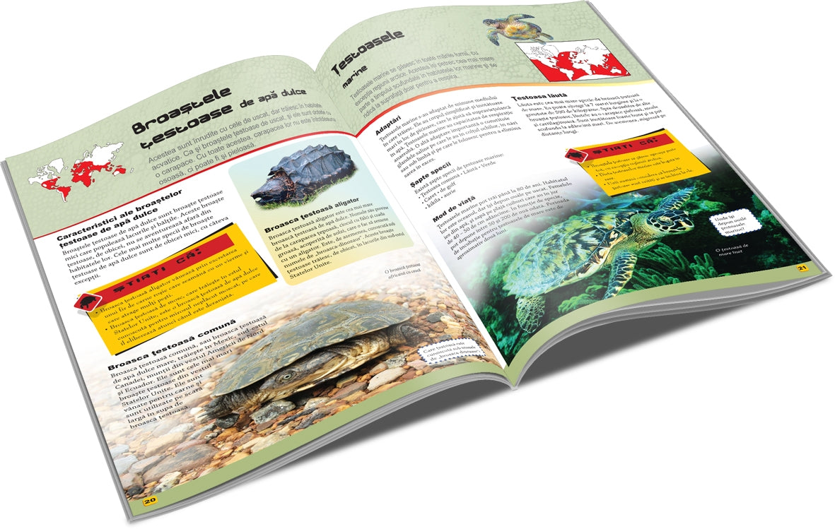 Unicart carte Lumea Animalelor 6 ani+ Enciclopedie Reptile