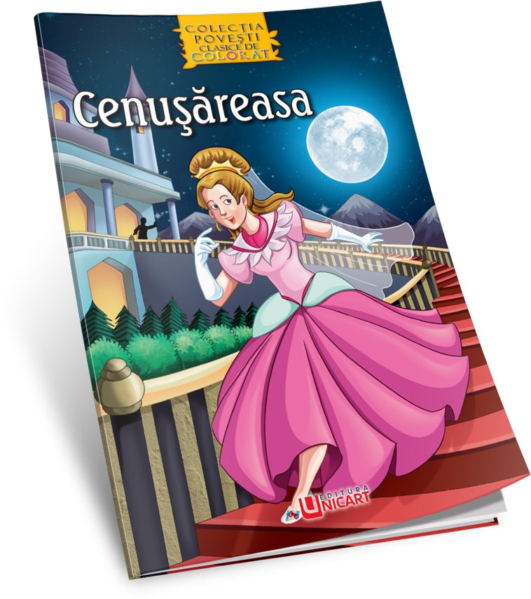 Unicart carte Povesti clasice de colorat 3 ani+ Cenusareasa