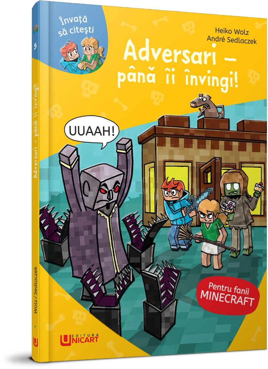 Unicart Invata sa citesti Minecraft 6 ani+, Adversari- Pana ii inving