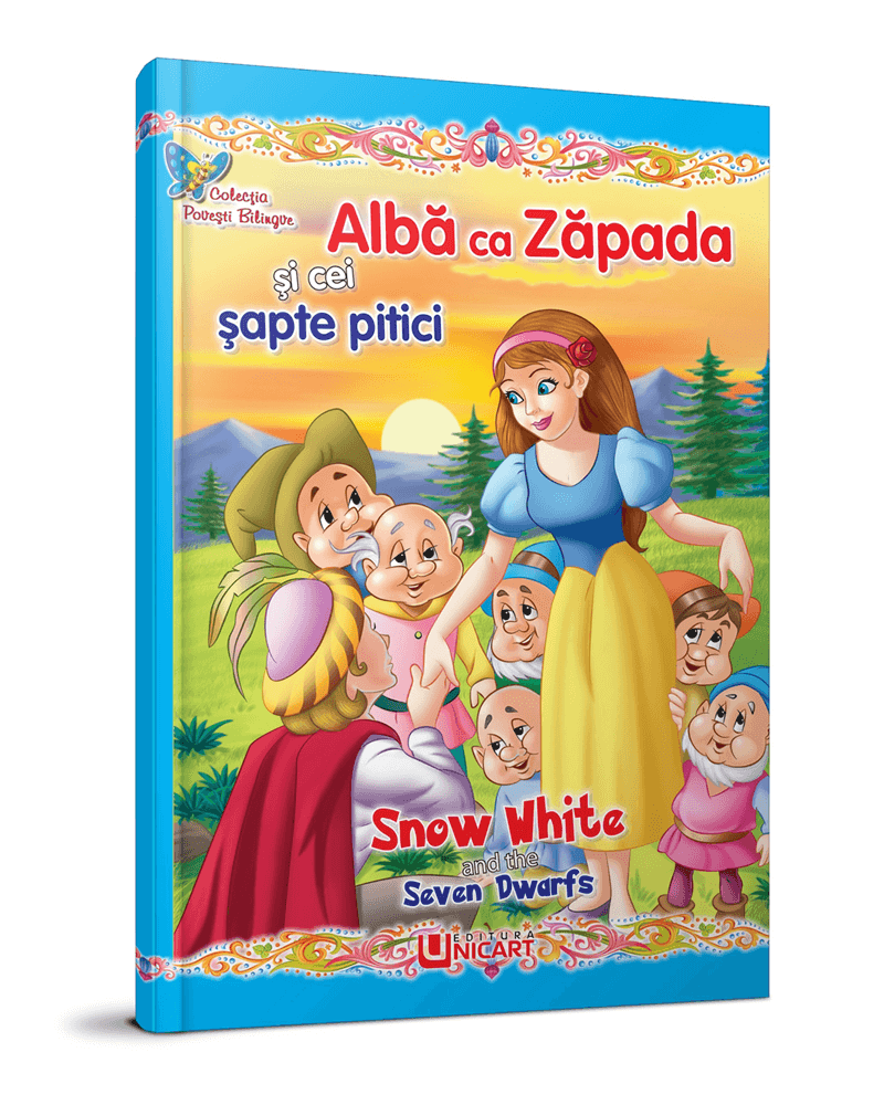 Unicart carte Colectia Povesti Bilingve 3 ani+, Alba ca zapada 01