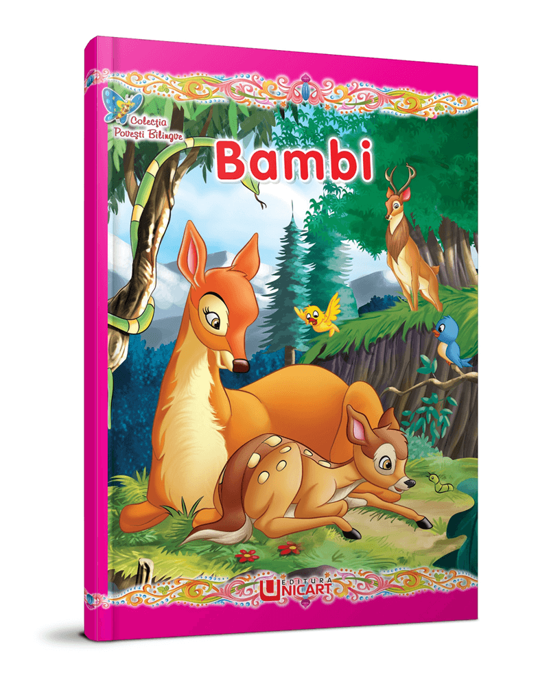 Unicart carte Colectia Povesti Bilingve 3 ani+, Bambi 01