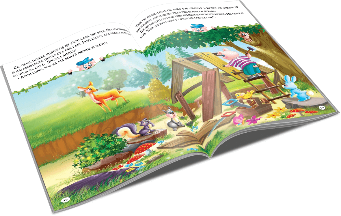 Unicart carte Colectia Povesti Bilingve 3 ani+