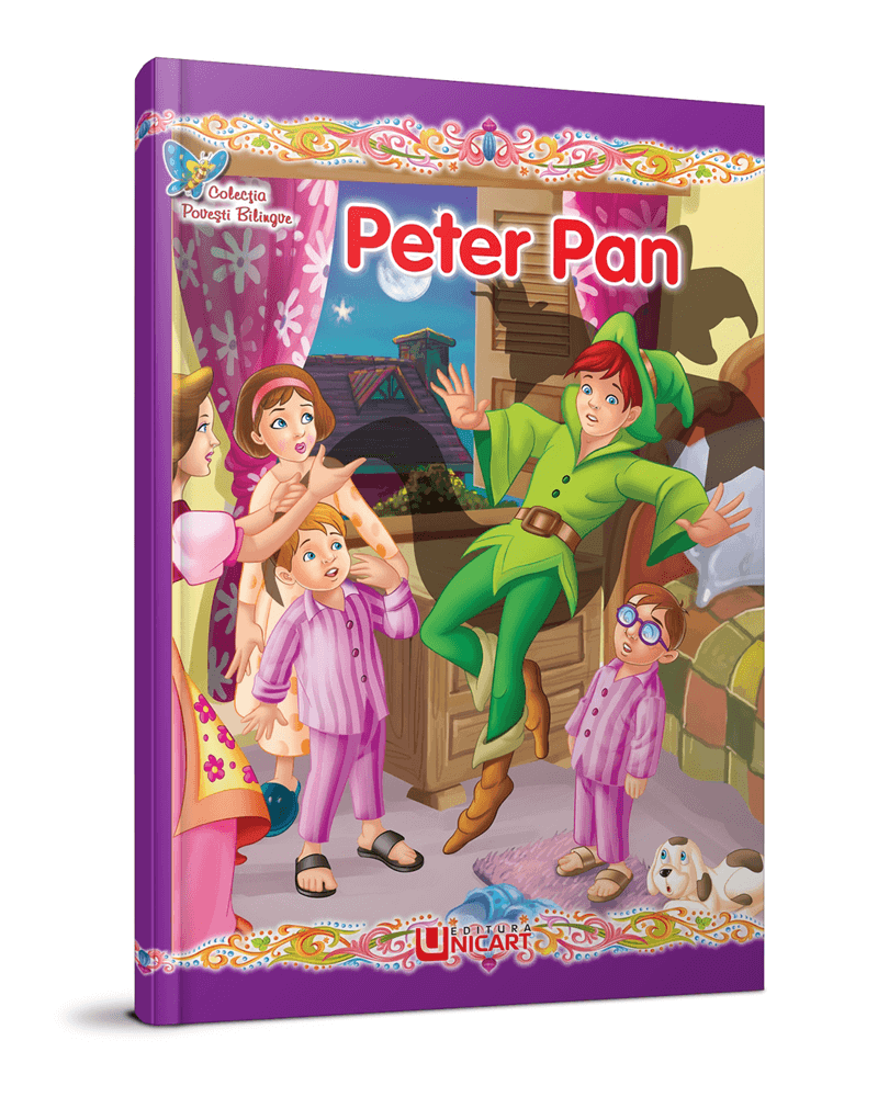Unicart carte Colectia Povesti Bilingve 3 ani+, Peter Pan 01 Imagine principală a produsului