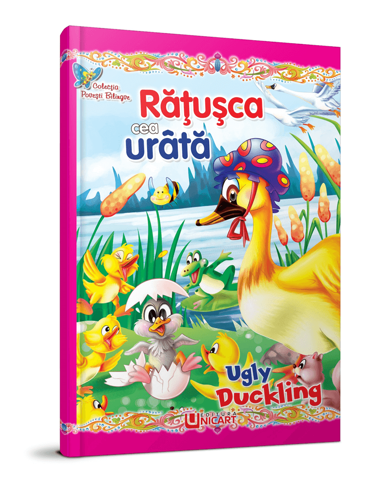 Unicart carte Colectia Povesti Bilingve 3 ani+, Ratusca cea urata 01