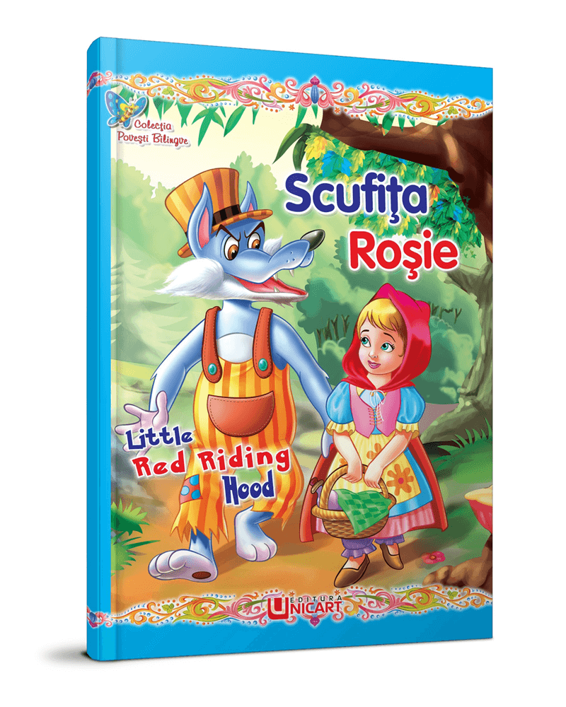 Unicart carte Colectia Povesti Bilingve 3 ani+, Scufita Rosie 01 Imagine principală a produsului