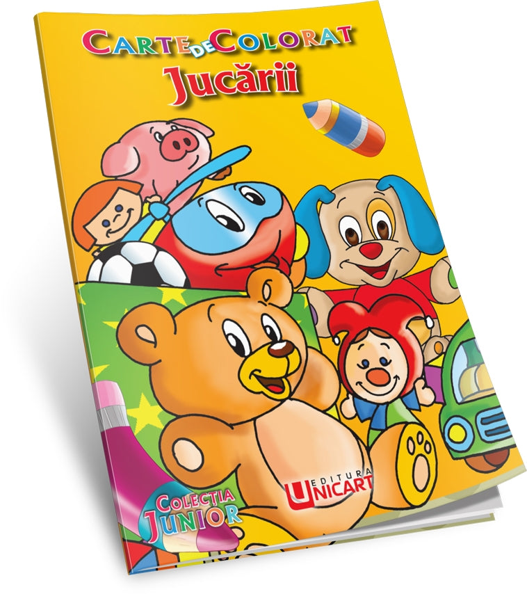 Unicart Carte de colorat  3 ani+, Jucarii B5 01 Imagine principală a produsului