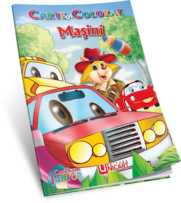 Unicart Carte de colorat  3 ani+, Masini B5 01 Imagine principală a produsului