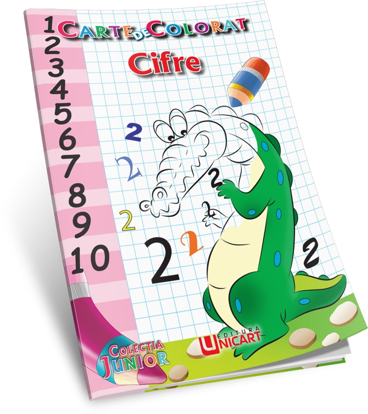 Unicart Carte de colorat Colectia Junior 3 ani+, Cifre B5