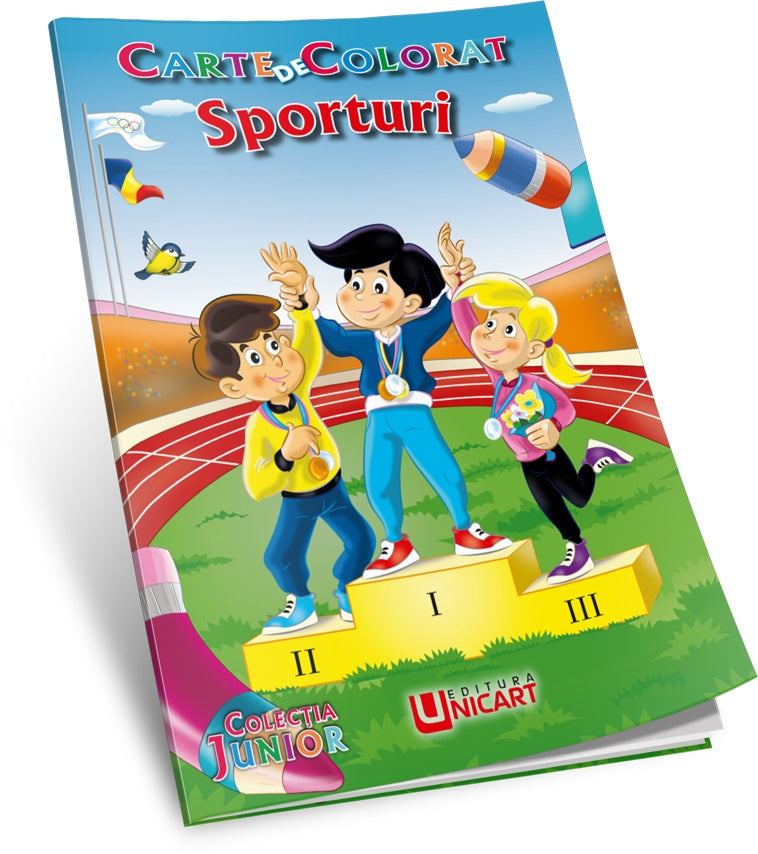 Unicart Carte de colorat Colectia Junior 3 ani+, Sporturi B5