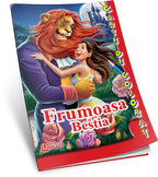 Unicart Carte de colorat si poveste 3 ani+, Frumosa si Bestia