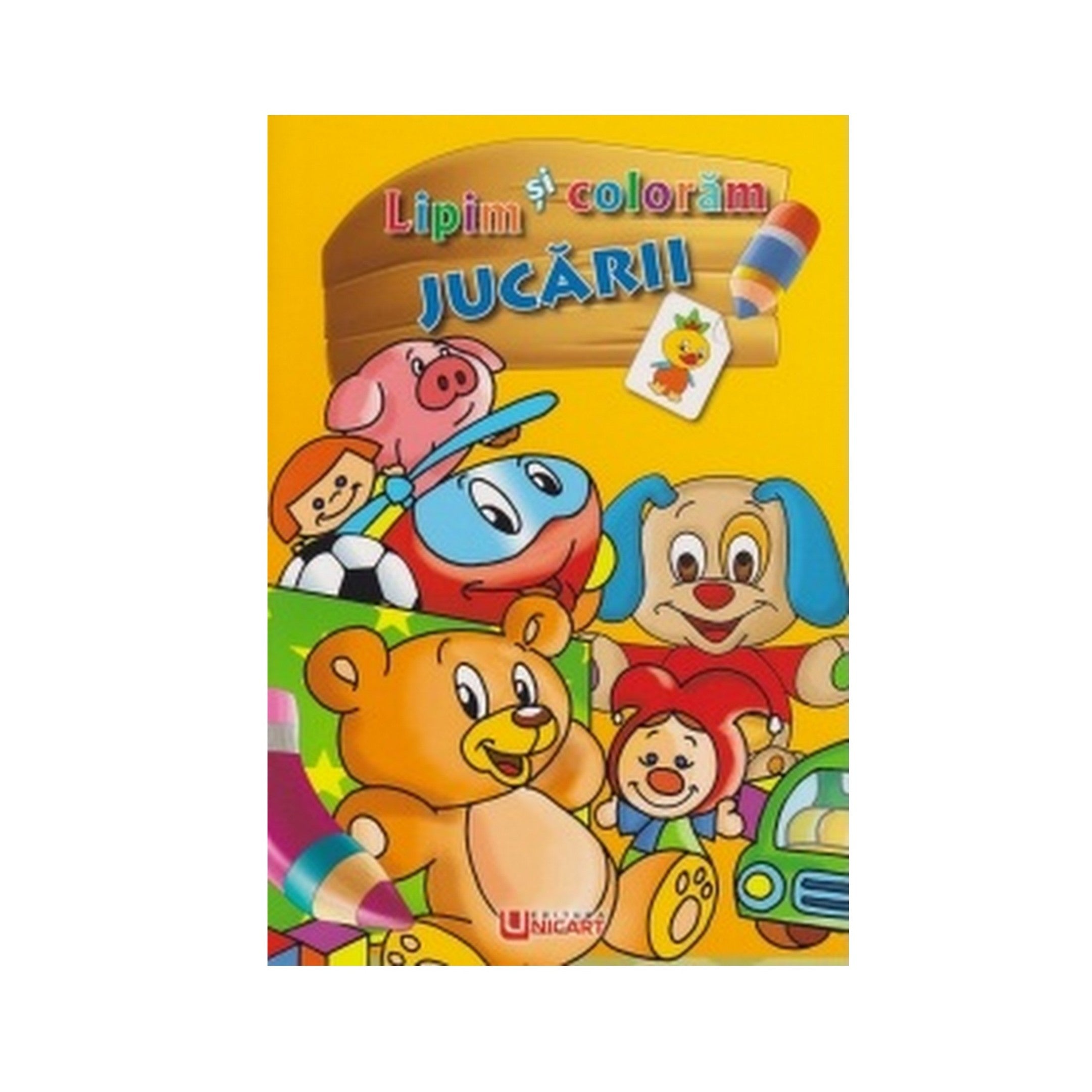 Unicart carte Lipim si coloram 3 ani+, Jucarii Imagine principală a produsului