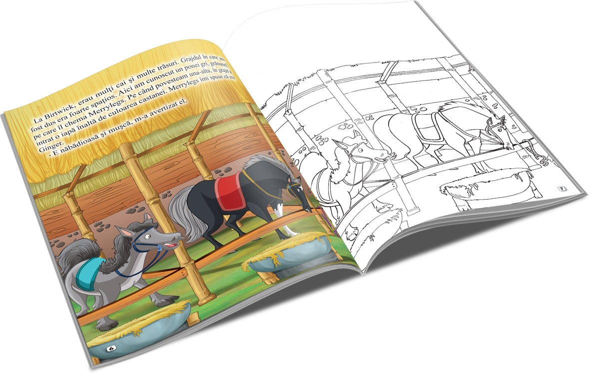 Unicart carte Povesti classice de colorat 3 ani+  Black Beauty