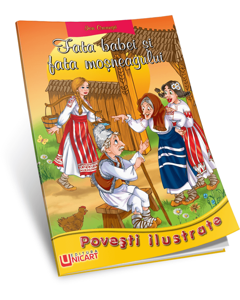 Unicart Carte Povesti ilustrate 3 ani+, Fata babei si fata 01 Imagine principală a produsului